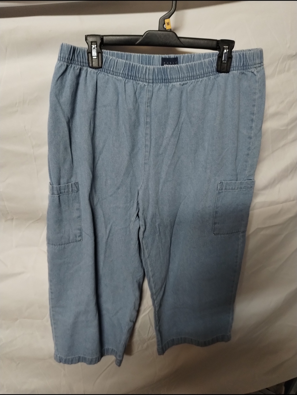 Basic Editions Light Blue Elastic Waist Jeans